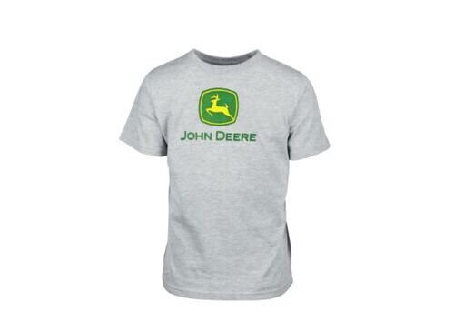 JOHN DEERE Classic T-Shirt Logo grau