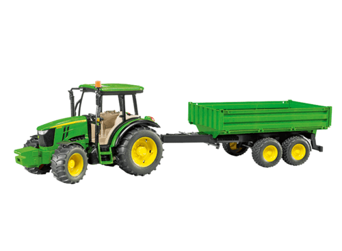 JOHN DEERE Traktor 511M mit Bordwandanhänger