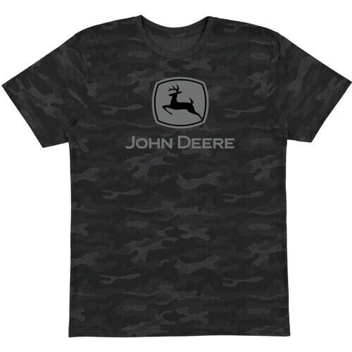 JOHN DEERE T-Shirt Camo schwarz