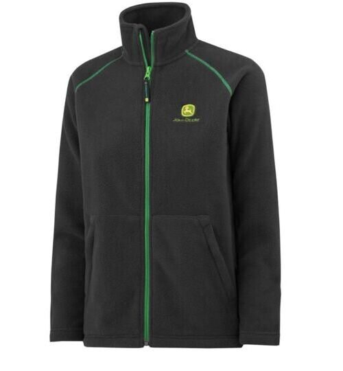 JOHN DEERE Kinder Fleecejacke grau