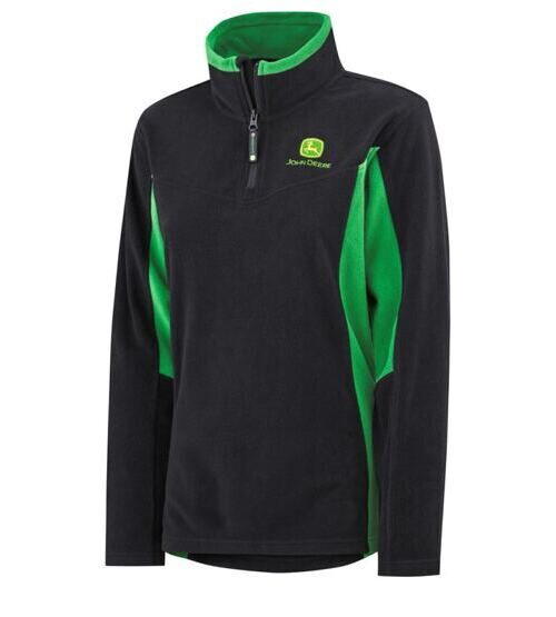 -JOHN DEERE Damen Fleecepullover schwarz/grün