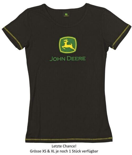 -JOHN DEERE Damen T-Shirt schwarz