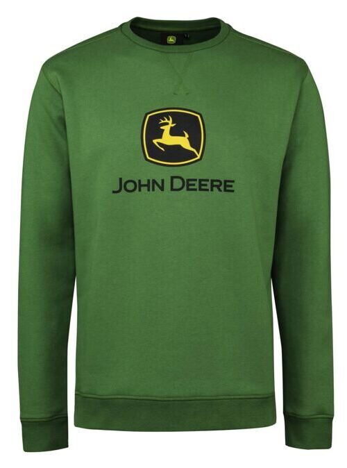 -JOHN DEERE Sweatshirt Nothing Runs Like A Deere grün